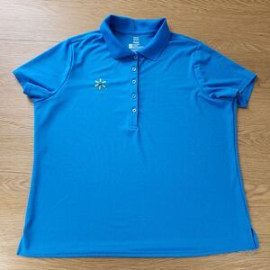 Walmart Work Polo Shirt mens 2XL XXL Blue Short Sleeve Ladies Uniform Work